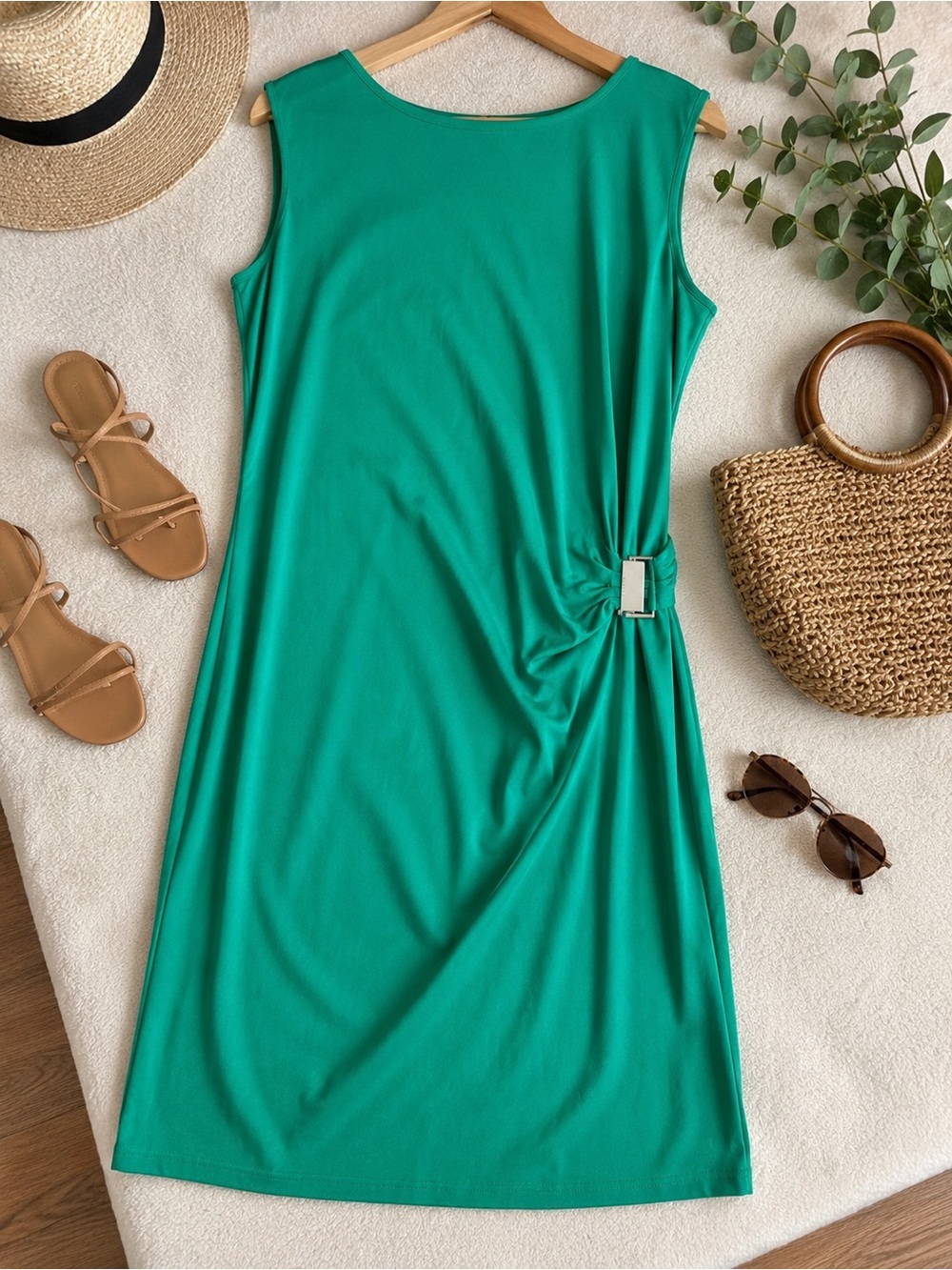 MICHAEL Michael Kors Emerald Green Sleeveless Dress